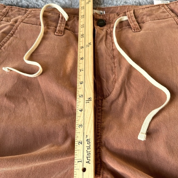 Anthropologie Paige Carly cropped drawstring pants RUST COLOR sz 31 - Picture 11 of 11